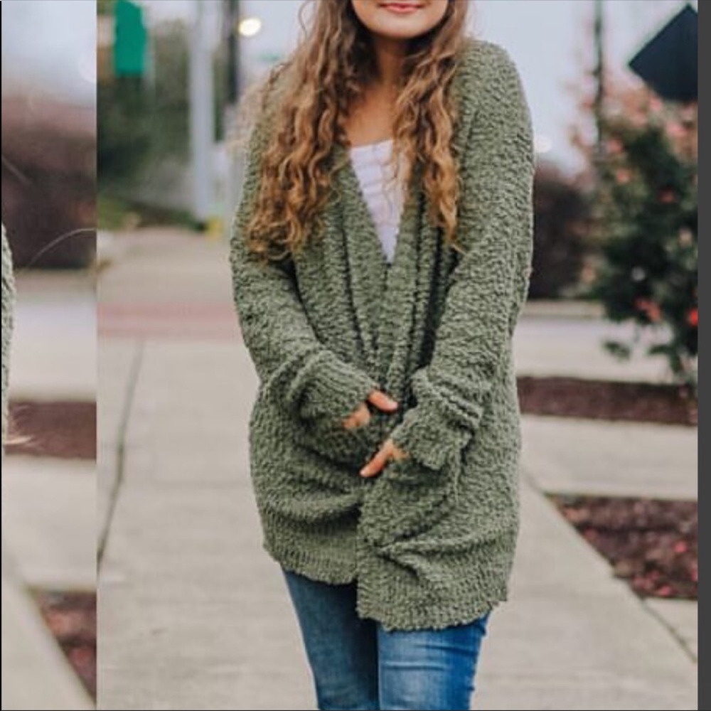 Black Cardigan Sweater